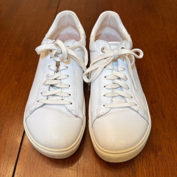 Birkenstock Shoes - Birkenstock Bend Low Sneakers White Ivory Leather Size 39 Women's 8